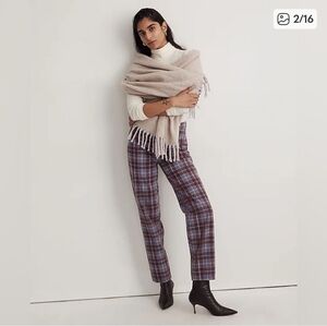 Madewell The Perfect Vintage Straight Jean In Plaid